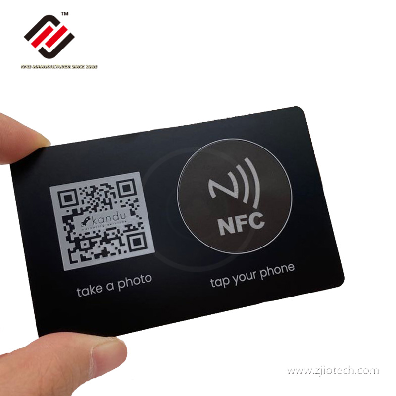 prix de gros 13.56mhz HF RFID cartes métalliques
 