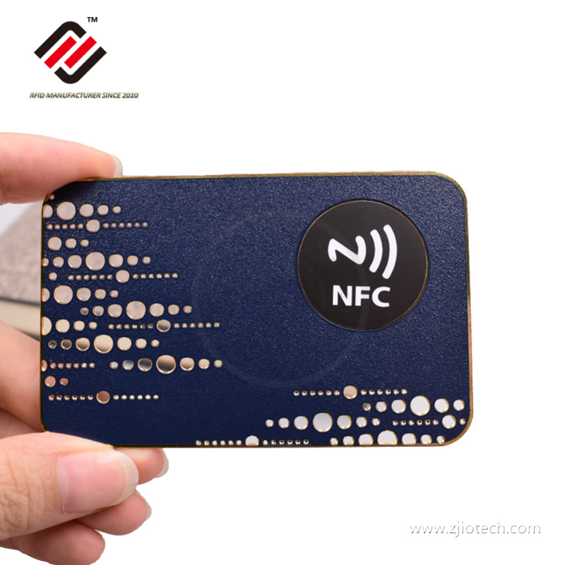 prix de gros 13.56mhz HF RFID cartes métalliques
