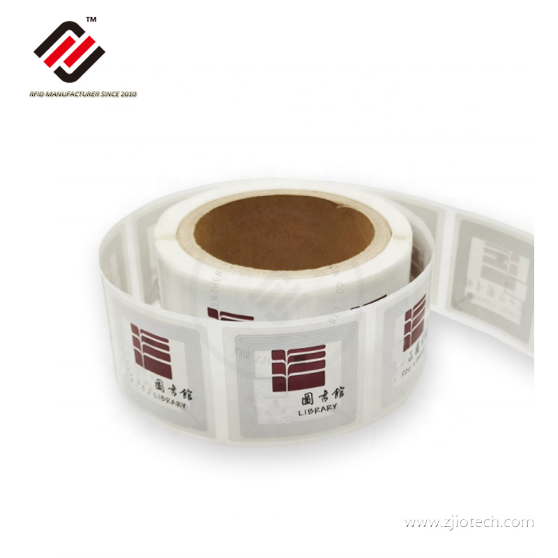 Étiquette imprimable en papier de bibliothèque ISO15693 I CODE SLIX HF RFID 