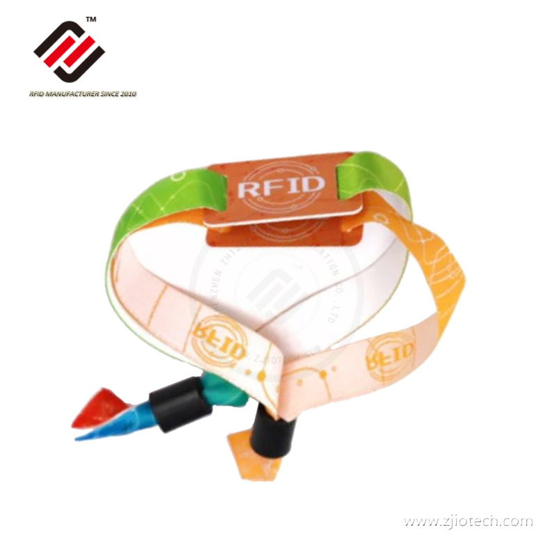 Impression personnalisée NFC bracelets tissés tissés d'événement