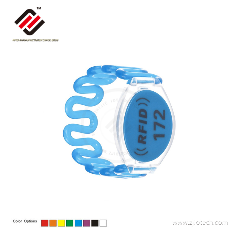 Proximity HF 13.56MHz Sauna Membership Plastic RFID Bracelet