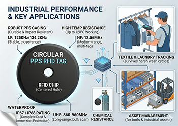 Étiquettes de blanchisserie PPS LF vs. HF vs. UHF : laquelle est la meilleure pour le suivi du linge industriel ?